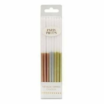 Picture of 16 GOLD SILVER CANDLES